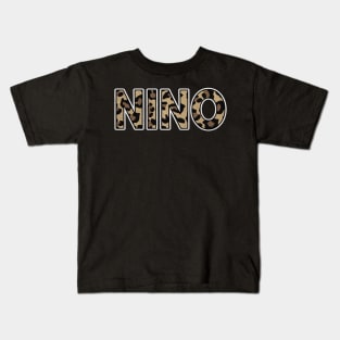 Awesome Proud Name Nino Pattern Retro Anime Art Kids T-Shirt